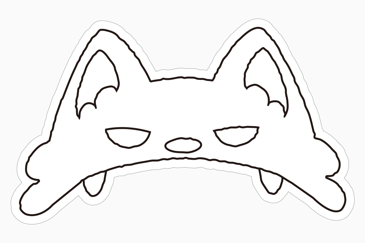 オオカミマスクの見本