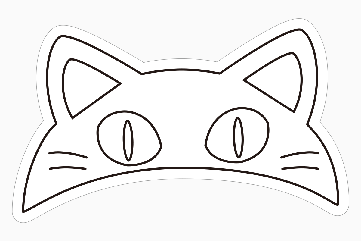 クロネコマスクの見本