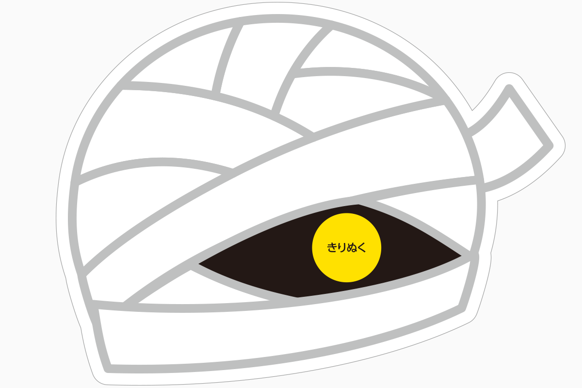 ミイラマスクの見本