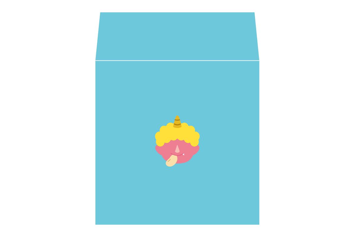 節分の豆袋シリーズ・あかオニ・青色袋